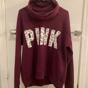 EUC Pink Cowl Sweatshirt